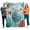 SkyBlue, variant on Flannel Throw Blanket for Couch Sofa Bed, Marine Life Series Soft Cozy Warm Fuzzy Blanket 40x50in