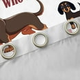 thumbnail image 4 of Castle Fairy Cute Dachshund Dogs Curtains Pack of 2 (42x84 Each) for Teens Boys Girls,Cartoon Animal Curtains Blackout,Kawaii Pets Bedroom Curtains,Breathable Home Decor, 4 of 6