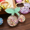 thumbnail image 3 of Youkk Fashion Keychain Personalized Acrylic Bell Keyring Portable Key Chain Decoration Handbag Keys Jewellery Accessory Purple, 3 of 6