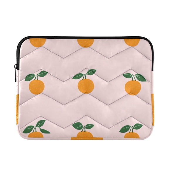 FORMRS 13"-13.3" Laptop Sleeve Protective Case Soft Carrying Quilted Computer Bag Cover, Cartoon Citrus