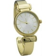 thumbnail image 3 of Blekon Collections Quartz Women's 27mm Case Smooth Textured Cuff Bangle Watch, 3 of 5