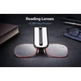 thumbnail image 3 of 3 Pack Slim Half Frame Reading Glasses Rectangle Readers Men Women Lightweight Clear Frame Office Computer, 3 of 7