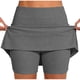 thumbnail image 1 of Faldas Deportivas para Mujeres con Pantalones Cortos Pantalones de Falda de Color Sólido para el Verano, 1 of 6