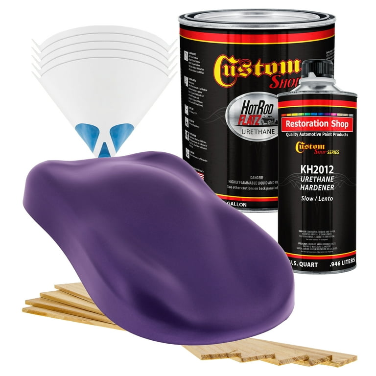 Restoration Shop - Firemist Purple Acrylic Enamel Auto Paint - Complete  Quart Paint Kit - Single Stage High Gloss 