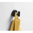 thumbnail image 4 of Toallero Anillo de toalla Toallero de papel Gancho para ropa Gancho para ducha Accesorios de baño Juego de 3 piezas Negro ER, 4 of 5
