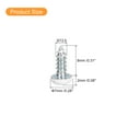 thumbnail image 2 of Tornillos blancos ST3.5x8mm, tornillos autorroscantes, paquete de 50, tornillos Phillips de cabeza plana para trabajos en madera, 2 of 5