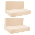 thumbnail image 3 of AMLESO 4Pcs Camper Cushion Covers RV Seat Covers Comfort Breathable Bench Covers RV Stretch Sofa Seat Slipcovers Furniture Protector Beige, 3 of 10