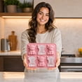 thumbnail image 4 of Ice Block Mold,Highland Cow Shaped Reusable Food Grade Silicone Tray for Cold Drink Cubes Making,Homemade Chocolate Jelly Craft and Bar Party Beverage Matching Household Baking Gadget(Pink), 4 of 9