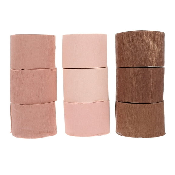 FRCOLOR 9 Rolls Crepe Paper Decorations Pastel 6.00X6.00X4.60CM