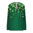 thumbnail image 2 of TaTaai Ladies St. Patrick's Day Graphic Loose Round Neck Sweatshirt Fashion Long Sleeve Casual Top Comfortable for Daily Home Office Streetwear Gift, 2 of 5
