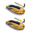 thumbnail image 5 of Intex Challenger 2 Inflatable 2 Person Boat Raft Set w/ Oars & Air Pump (2 Pack), 5 of 7