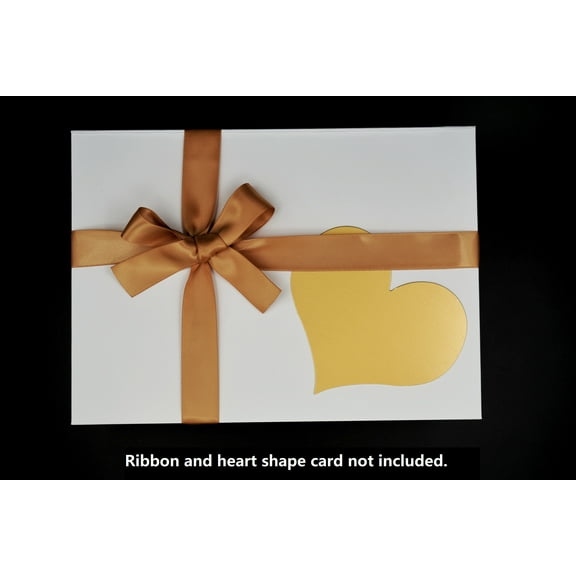 Goodwood Collapsible Gift Box with Magnetic Closure, Bridesmaid Proposal Box, 11x8x3.8 Inches White