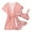 Pink, variant on Piomll Girls Swimsuits 3 Pcs Strawberry Print Cute Bikini With Cover Up Kids Swimwear