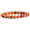 Orange Sediment Jasper, variant on Natural Red Orange Agate Gemstone 8mm Round Beads Stretch Bracelet 7 Inch Unisex