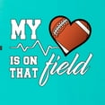 thumbnail image 2 of Wild Bobby, My Heart Is On That Football Field, Sports, Women Racerback Tank Top, Tahiti Blue, X-Large, 2 of 4