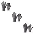 thumbnail image 4 of ZheElen Water-resistant Cycling Gloves Ride With Confidence In Any Weather Strong Durability Gloves For Men And Warm Winter grey M 3Set, 4 of 6