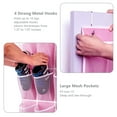 thumbnail image 3 of KEEPJOY 28 Pockets Hanging Shoe Organizer, Pink over Door Shoe Organizer Hanging Holder with Mesh Pockets Large Size 65 x 23 inch, 3 of 7
