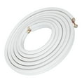 thumbnail image 3 of 25FT Mini Split Line Set for Fixed Frequency 1P Air Conditioner, Air Conditioning Pipe with Flared Nuts, 1/4 3/8-Inch OD White Thickened PE Insulated Coil HVAC Hose, 3 of 9