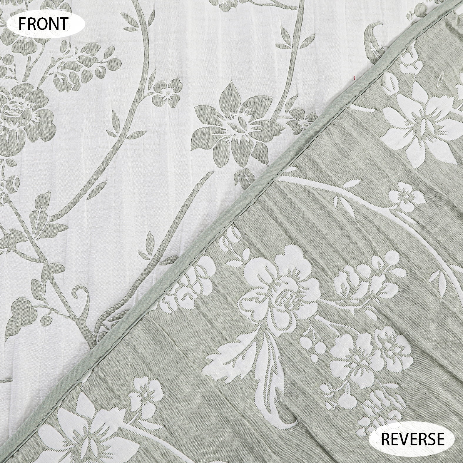 Couvre-lit brodé en jacquard Marina Decoration, parure de lit ultra douce, réversible, avec taies d'oreiller matelassées