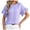 Purple, variant on XMMSWDLA Womens Short Sleeve Tops Casual T Shirts Summer Ruffle Soild Round Neck Blouses Loose Fit Basic Tees Running Shirts Women