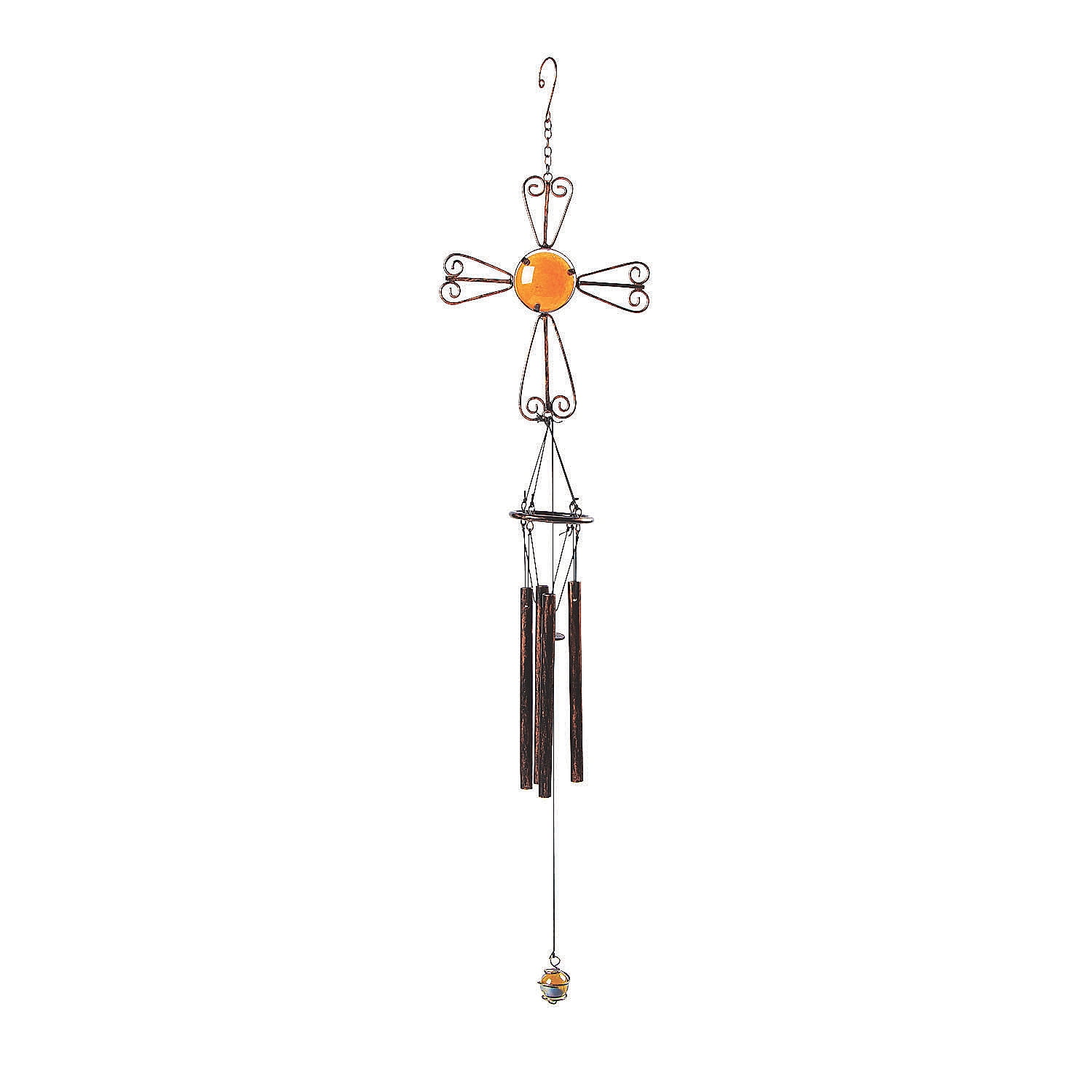 Metal Cross Wind Chimes Home Decor 1 Piece
