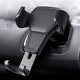 thumbnail image 2 of Soporte universal para teléfono móvil para automóvil, con ventosa para parabrisas y rejilla de ventilación. Soporte para teléfono móvil con GPS integrado (negro)., 2 of 8