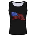 thumbnail image 2 of Caqnni USA 4th of July Tank Top Shirts for Men American Flag Short Sleeve Patriotic Independence Day Tee Top (Black,XXL), 2 of 4