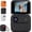 Black, variant on Action Camera 4K 360°, Multi-Functional Flip Screen Action Camera with 143° Wide Angle Lens, Anti-Shake POV Sport Cameras,Compact Panoramic Action Cameras,Waterproof Case for Travel (White,32G)