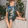 thumbnail image 4 of Fotbe Largemouth Bass Jumping Out of The Water Pijama Estampada de 2 Piezas para Niños – Ropa de Dormir de Manga Corta Cómoda para Niños y Niñas, Camiseta y Shorts de Algodón-XX-Large, 4 of 6