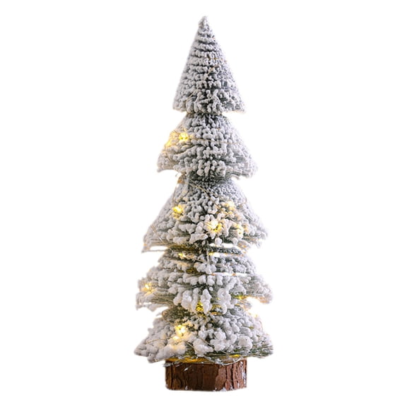 Clearance Under $3.59! Snowflake Christmas Tree Set of 4 Tabletop Trees 15/20/25/29cm for Winter Home Shelf Mantel