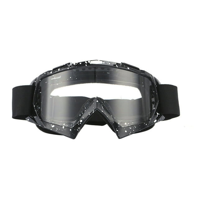 Glasses - Motorcycle Goggles Windproof Dirt ATV with Ski Goggles and Glasses Included for Enhanced and Comfort
