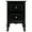 Black-1 piece, variant on Ktaxon Nightstand,End Side Table Wooden Nightstand Bedroom Storage Cabinet with 2-Drawer,Country style Furniture