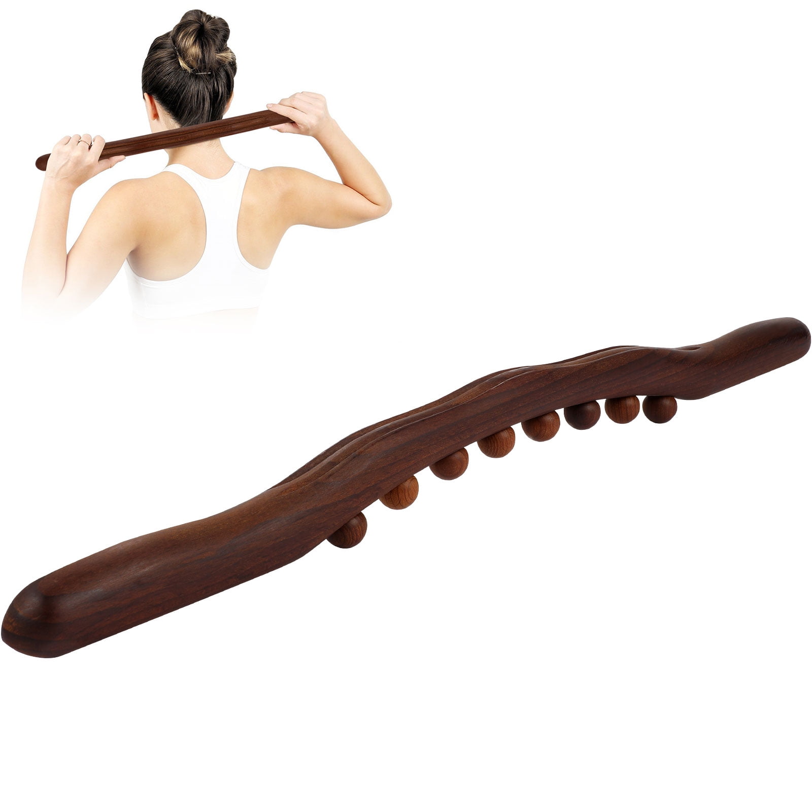 1pc Body Therapy Massage Scraping Stick Wooden Massage Stick Muscle