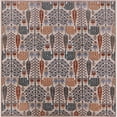 thumbnail image 1 of Ahgly Company Indoor Square Mid-Century Modern Rose Pink Oriental Area Rugs, 7' Square, 1 of 6