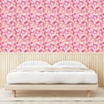 thumbnail image 3 of Ambesonne Palm Trees Peel & Stick Wallpaper for Home, Hawaii Dreamy Leaves, 13"x100", Hot Pink Dark Salmon, 3 of 5