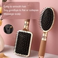 thumbnail image 2 of 3pcs Hair Brush Set with Detangling Nylon Pins, Massage Paddle Brush Cushion Hair Combs Hair Dryer Brush for Women Men, 2 of 6