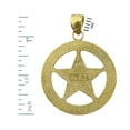 thumbnail image 2 of 14K Gold United States Marshal Badge Pendant, 2 of 5