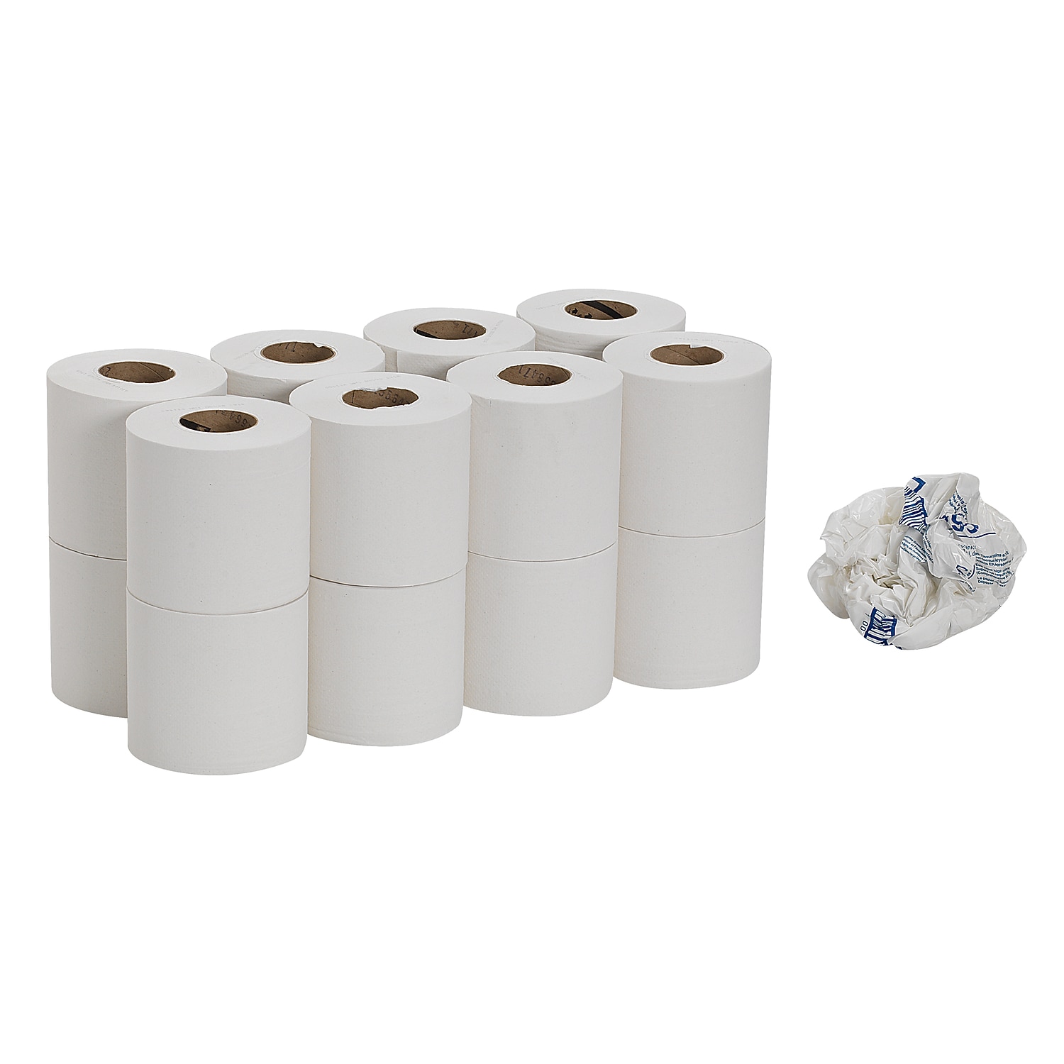 SofPull® Mini High-Capacity Centerpull 2-Ply Toilet Paper, 100% Recycled, 500 Sheets Per Roll, Pack Of 16 Rolls