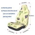 thumbnail image 3 of Wukai Green And Purple Grapes Full Set Car Seat Covers with Soft Padding Universal Auto Front Seats Protector and Cushion Mat, 3 of 5