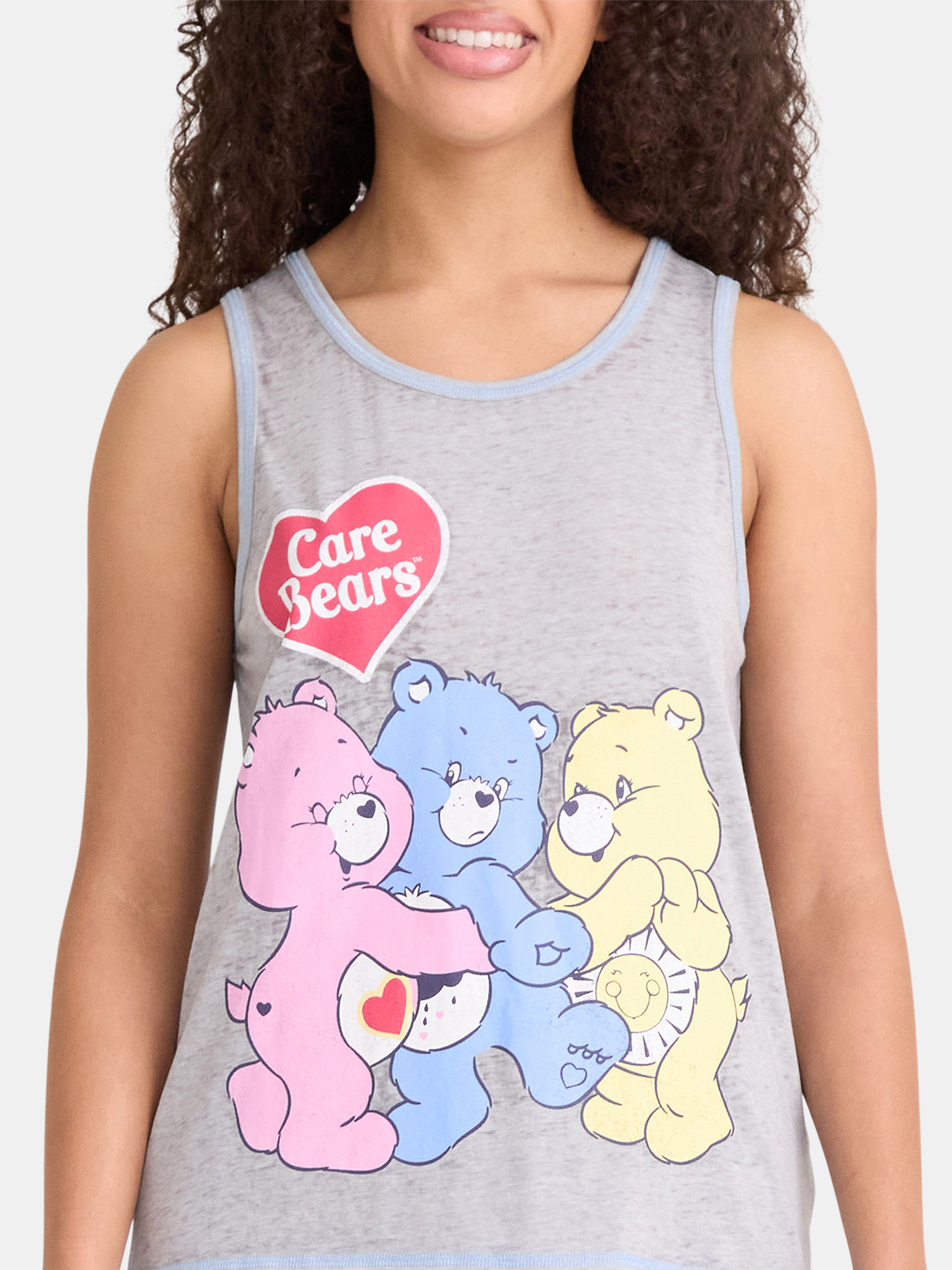 Care Bears Women's Tank Top and Shorts Pajama Set, 2-Piece, Sizes XS-3X