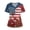 01-Dark Blue, variant on 250 Anniversary USA Shirt Women, Plus Size Stars Patriotic Short Sleeve V Neck Nurse Shirt with Pockets, Nursing Uniforms for 4th of July