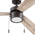 thumbnail image 7 of Prominence Home Madrona 52" Bronze Modern Ceiling Fan with 3 Blades, Integrated LED Light Kit, Pull Chains & Reverse Airflow, 7 of 7