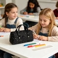 thumbnail image 7 of Under $1 Pencil Case, Star Design Large Capacity Handheld Pen Pouch, Stain-Resistant Multifunctional Stationery Bag for College Office by PALIFEUR, 7 of 7