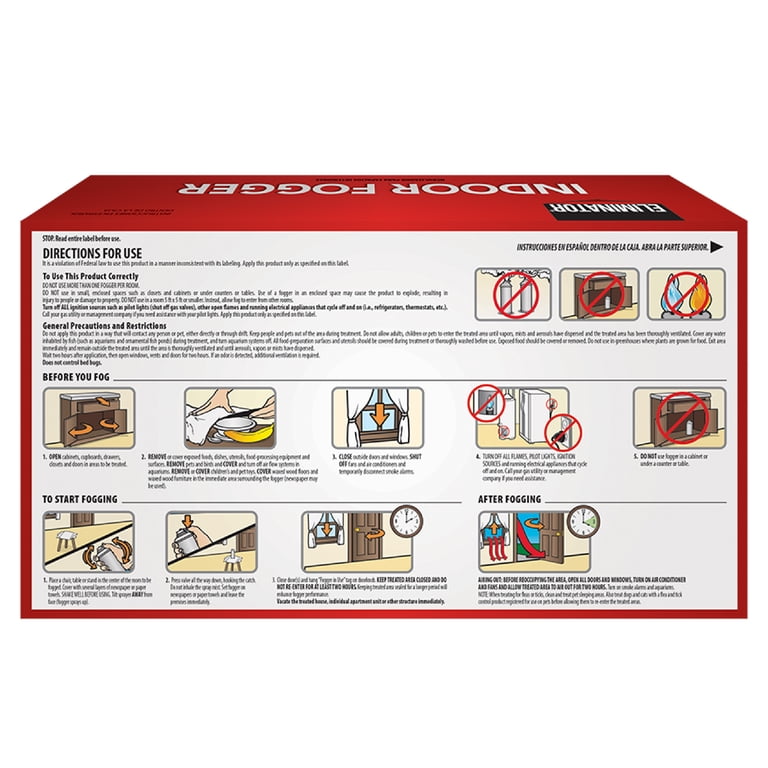 Eliminator Indoor Fogger, 4 Count Multi-Insect photo 8