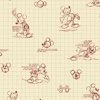 York Wallcoverings DK6084 Mickey Mouse Sketches Wallpaper