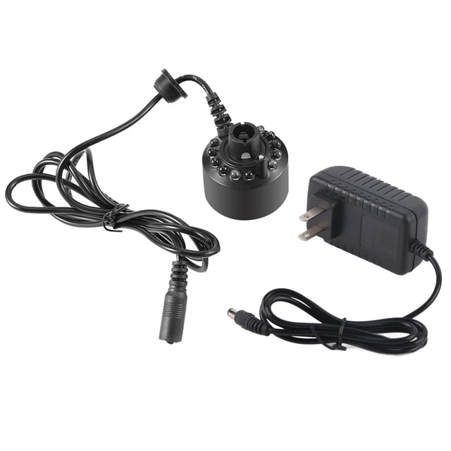 Generador de niebla colorido de 12 LED para estanque de fuente de agua