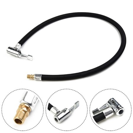 60cm Car Tire Valve Connect Pipe Chuck Inflator Air Pump Extension Adapter
