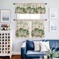 thumbnail image 2 of Hello Fall Kitchen Curtains Sets for Windows 36 Inch Length, Farmhouse Pumpkins Thanksgiving Maple Leaf Rod Pocket Window Treatments Tier Curtains and Valances Set for Bedroom/Bathroom, 2 of 8