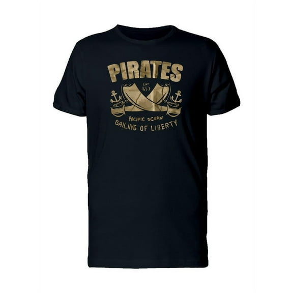 Pirates, Sailing Liberty T-Shirt Men -Image by Shutterstock, Male 4X-Large