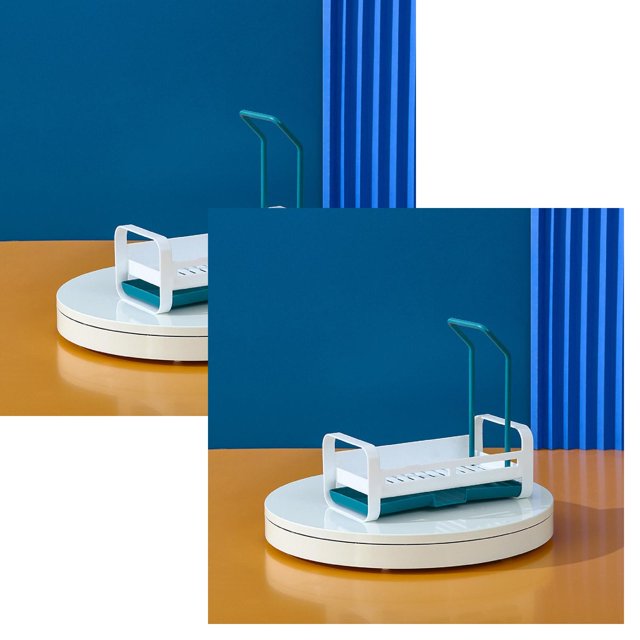 Oleegame 2PC Shower Soap Dish With Hook Punch Free Kitchen Multi Function Sink Storage Rack Washbasin Rag Rack Basket Rack
